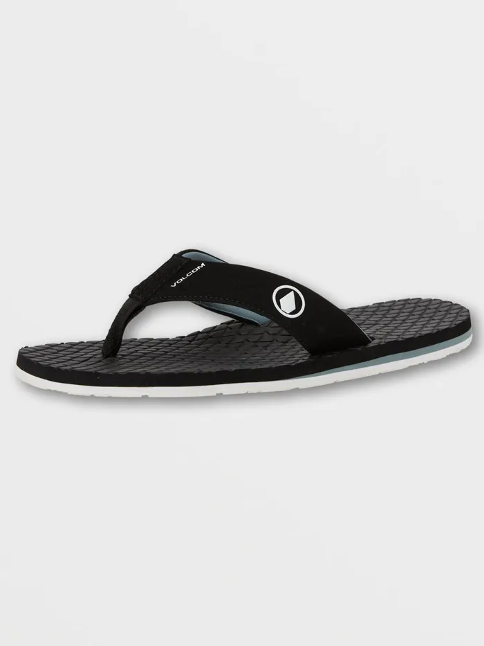 Mens Sandals Volcom Eco Recliner 2 8211 Grey Blue