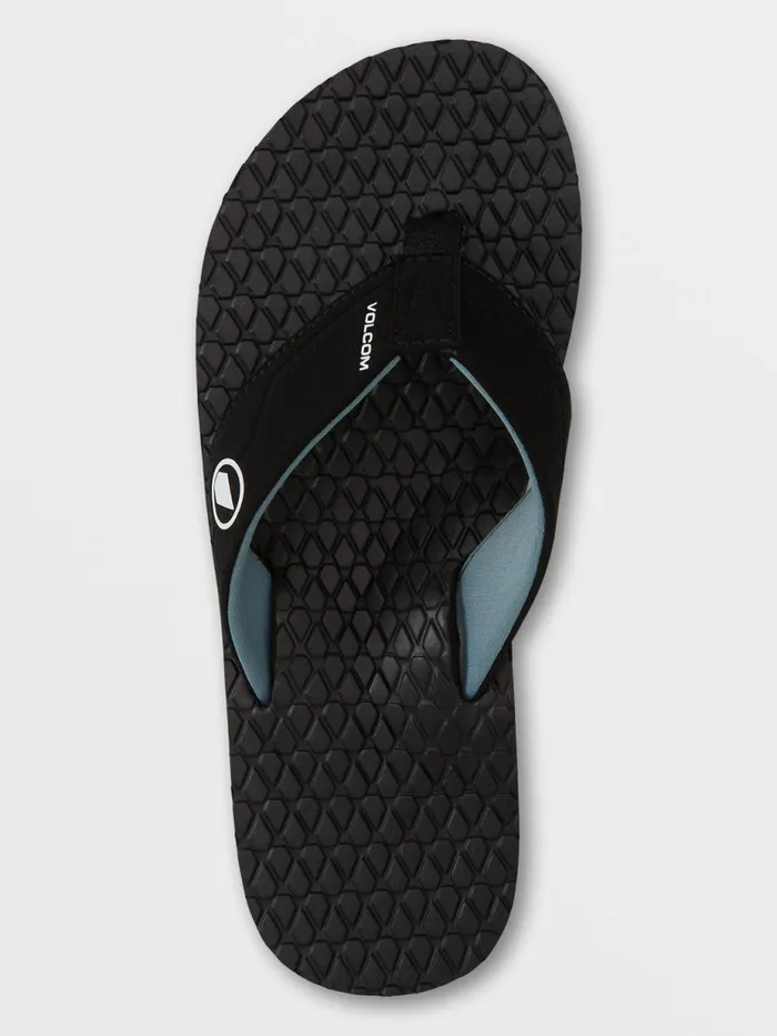 Mens Sandals Volcom Eco Recliner 2 8211 Grey Blue