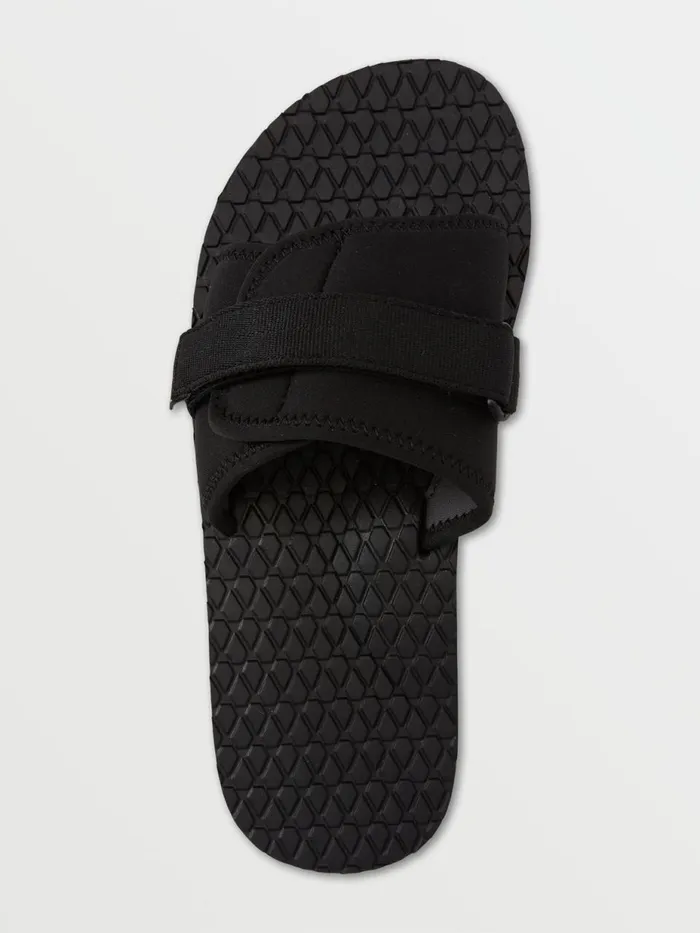 Mens Sandals Volcom Eco Recliner Slide 8211 Black Grey