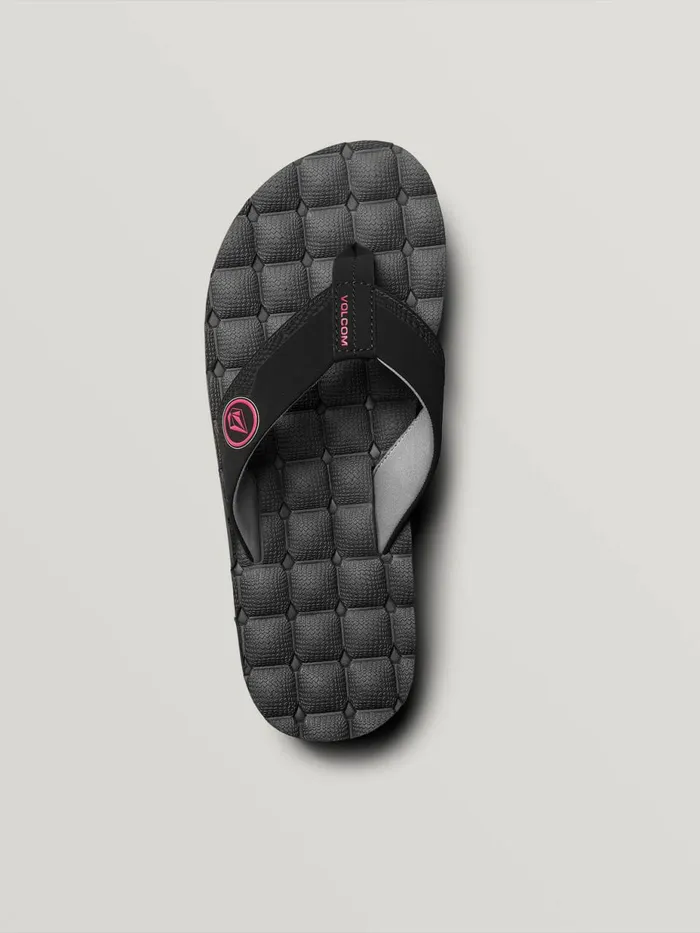 Mens Sandals Volcom Recliner Sandals 8211 Graphite