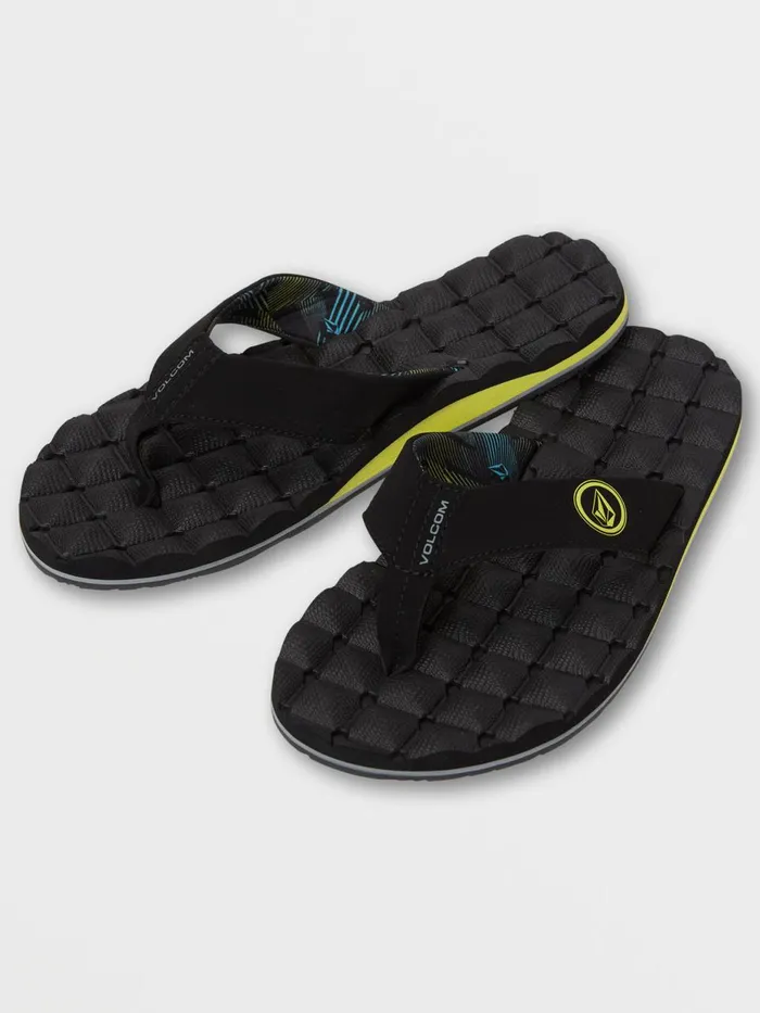 Mens Sandals Volcom Recliner Sandals 8211 Lime