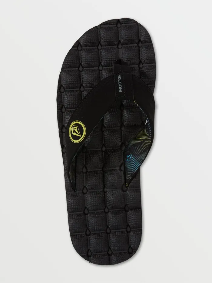 Mens Sandals Volcom Recliner Sandals 8211 Lime
