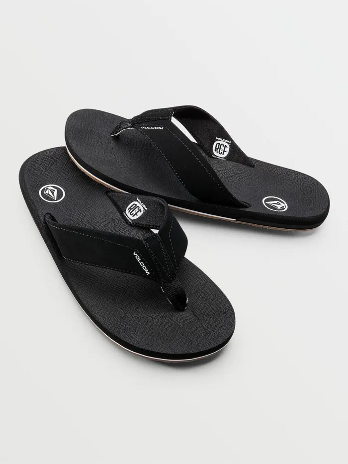 Mens Sandals Volcom Victor Sandals 8211 Black