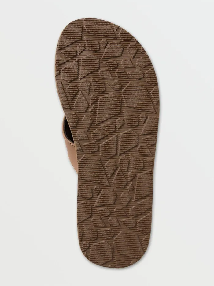 Mens Sandals Volcom Victor Sandals 8211 Brown Khaki