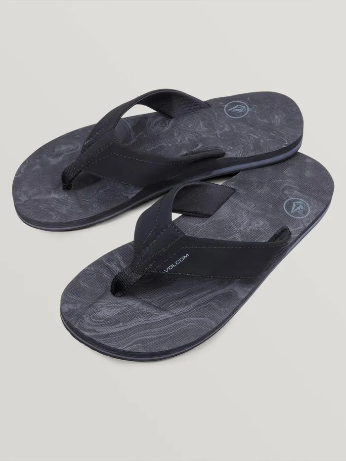 Mens Sandals Volcom Victor Sandals 8211 Grey Blue