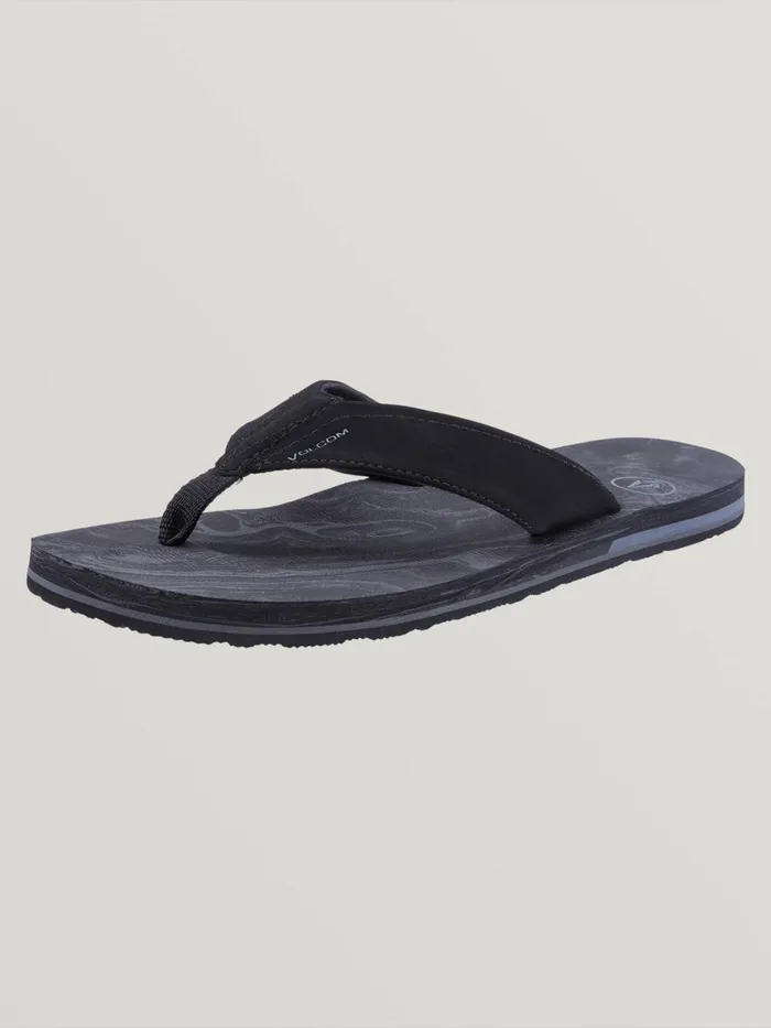 Mens Sandals Volcom Victor Sandals 8211 Grey Blue