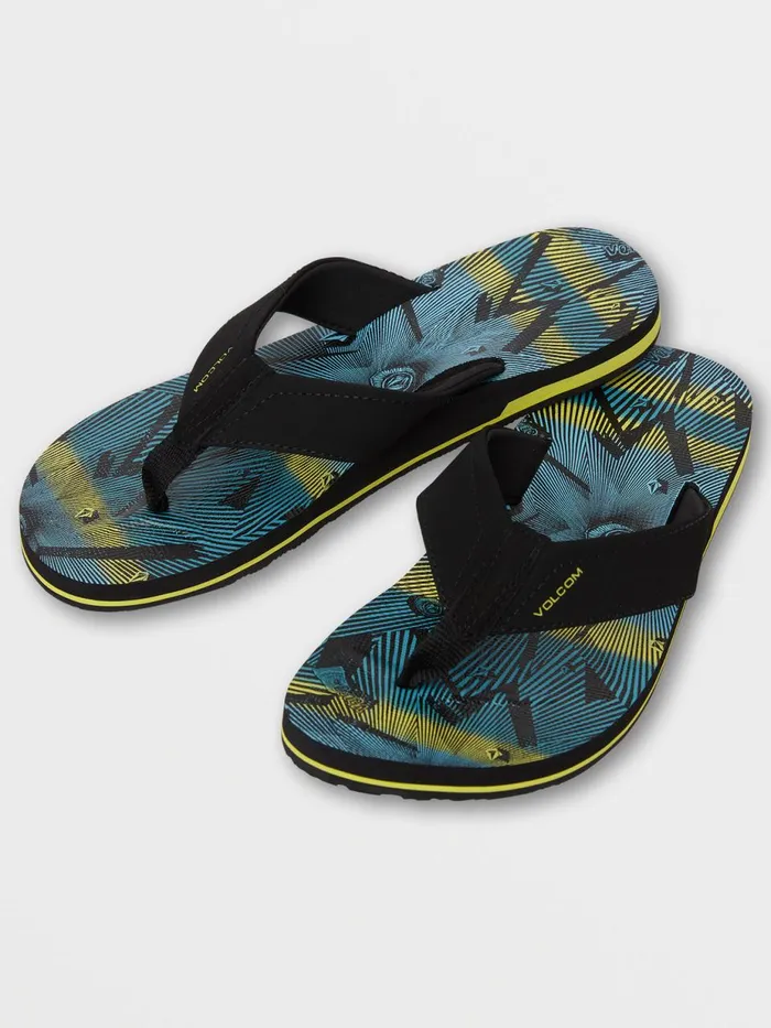 Mens Sandals Volcom Victor Sandals 8211 Lime