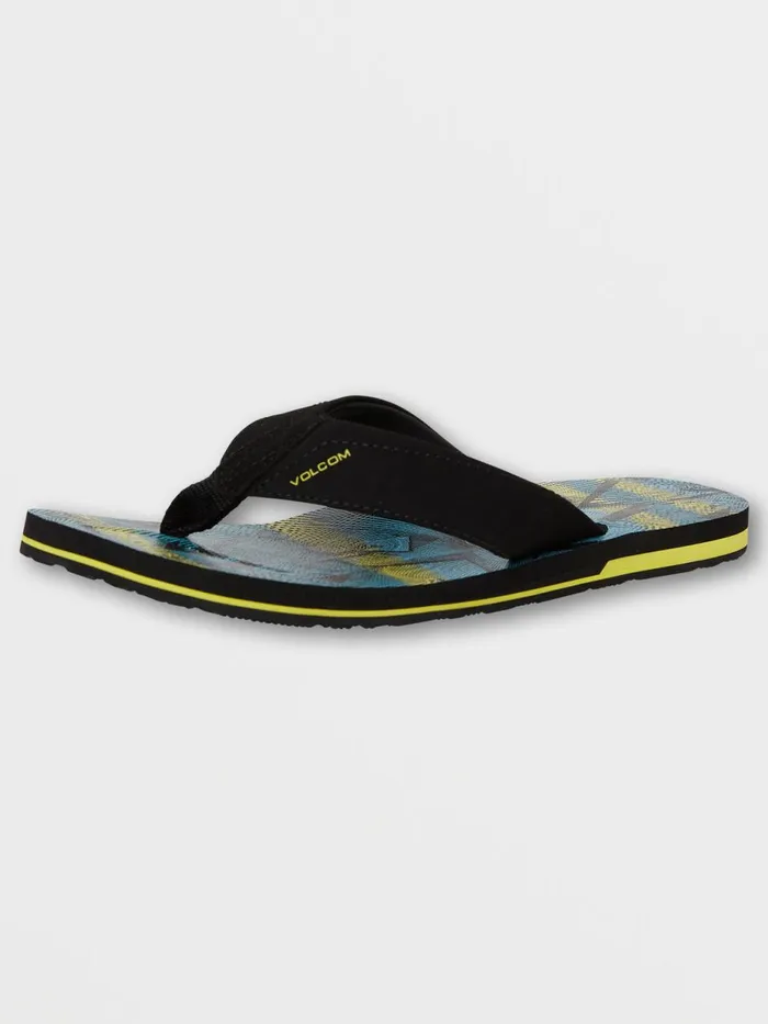 Mens Sandals Volcom Victor Sandals 8211 Lime