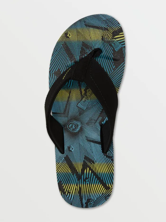 Mens Sandals Volcom Victor Sandals 8211 Lime