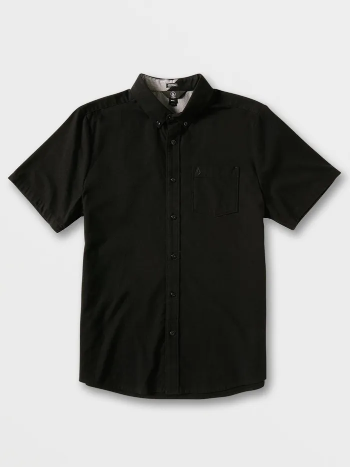 Mens Shirts and Flannels Volcom Everett Oxford Short Sleeve Shirt 8211 New Black Mens Shirts and Flannels Volcom Everett Oxford Short Sleeve Shirt 8211 New Black