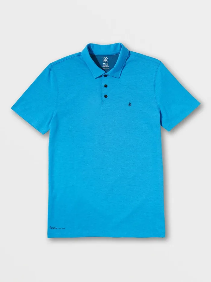 Mens Shirts and Flannels Volcom Hazard Pro Polo Short Sleeve 8211 Maliblue
