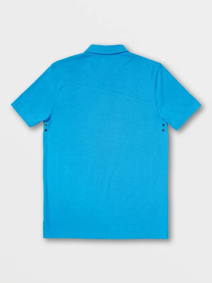 Mens Shirts and Flannels Volcom Hazard Pro Polo Short Sleeve 8211 Maliblue