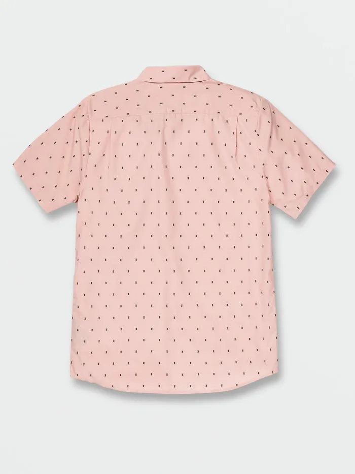 Mens Shirts and Flannels Volcom Janko Short Sleeve 8211 Misty Rose