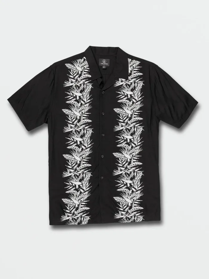 Mens Shirts and Flannels Volcom Parodice Short Sleeve 8211 Black
