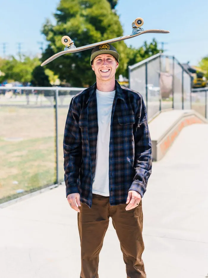 Mens Shirts and Flannels Volcom Skate Vitals Grant Taylor Long Sleeve 8211 Navy