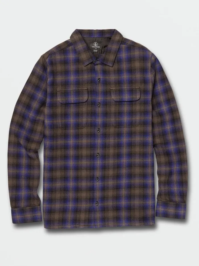 Mens Shirts and Flannels Volcom Skate Vitals Grant Taylor Long Sleeve 8211 Navy