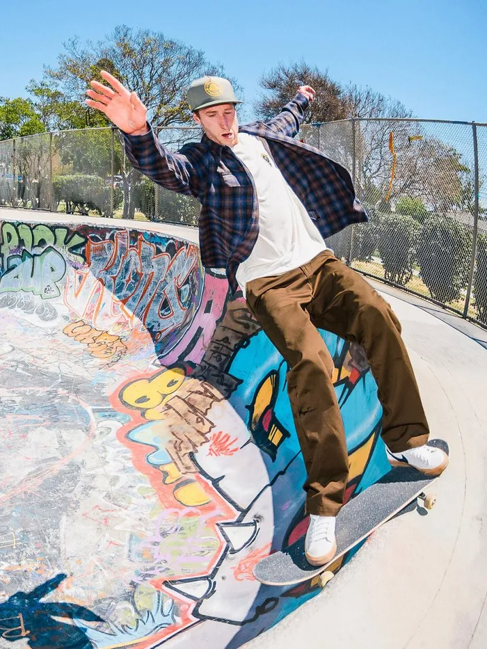 Mens Shirts and Flannels Volcom Skate Vitals Grant Taylor Long Sleeve 8211 Navy