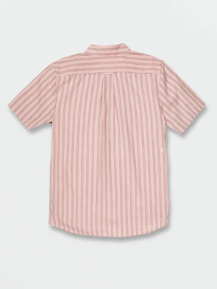Mens Shirts and Flannels Volcom Watson Short Sleeve 8211 Misty Rose