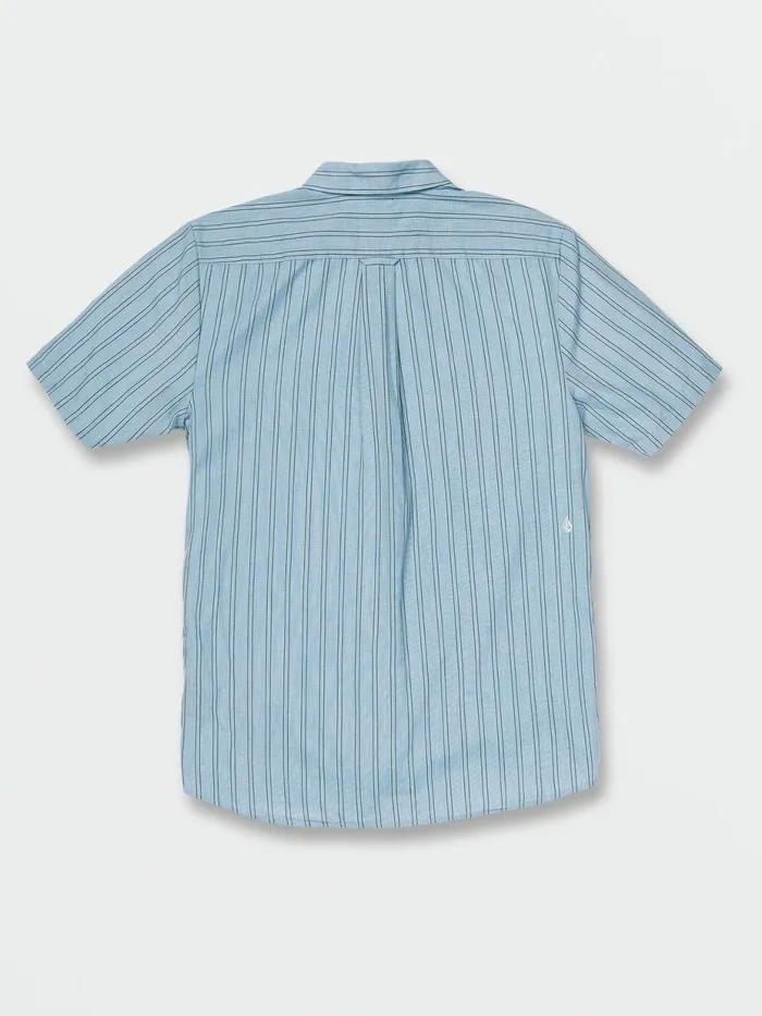 Mens Shirts and Flannels Volcom Watson Short Sleeve 8211 Niagra