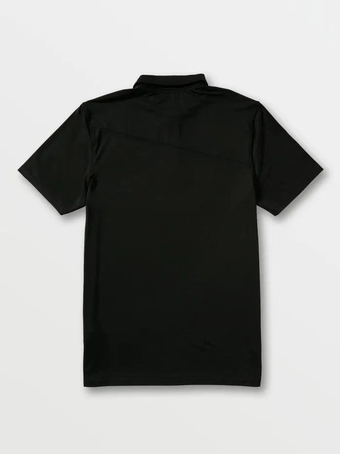 Mens Shirts and Flannels Volcom Wowzer Hazard Performance Polo 8211 Black