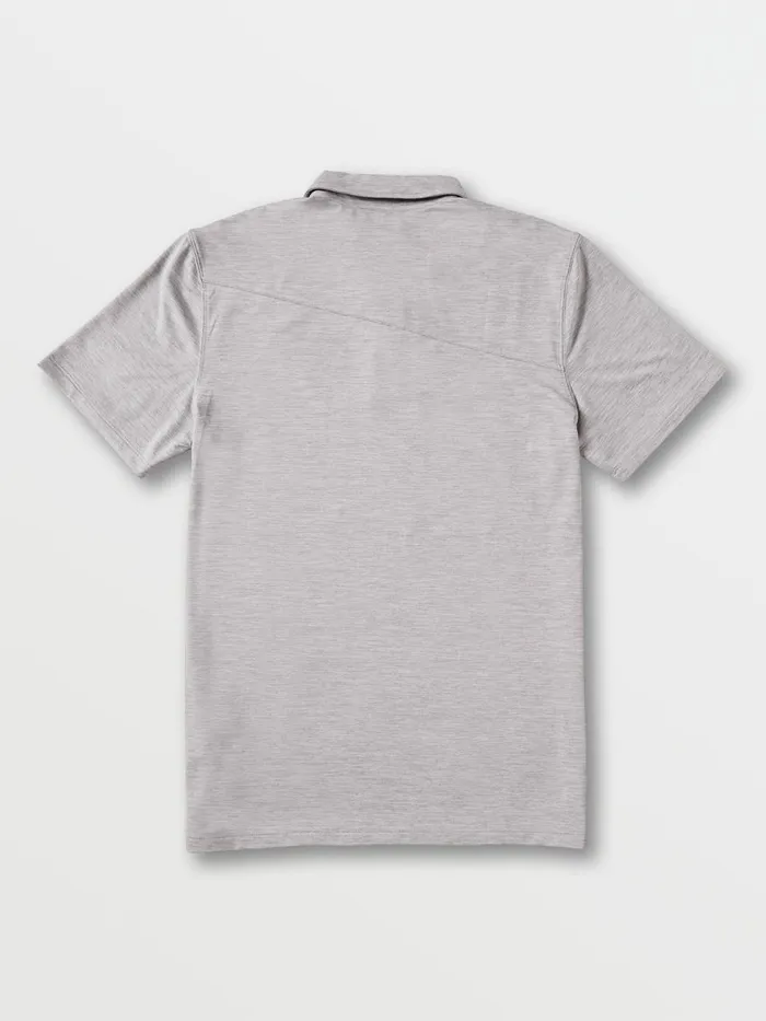 Mens Shirts and Flannels Volcom Wowzer Hazard Performance Polo 8211 Heather Grey