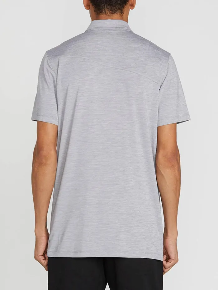Mens Shirts and Flannels Volcom Wowzer Hazard Performance Polo 8211 Heather Grey