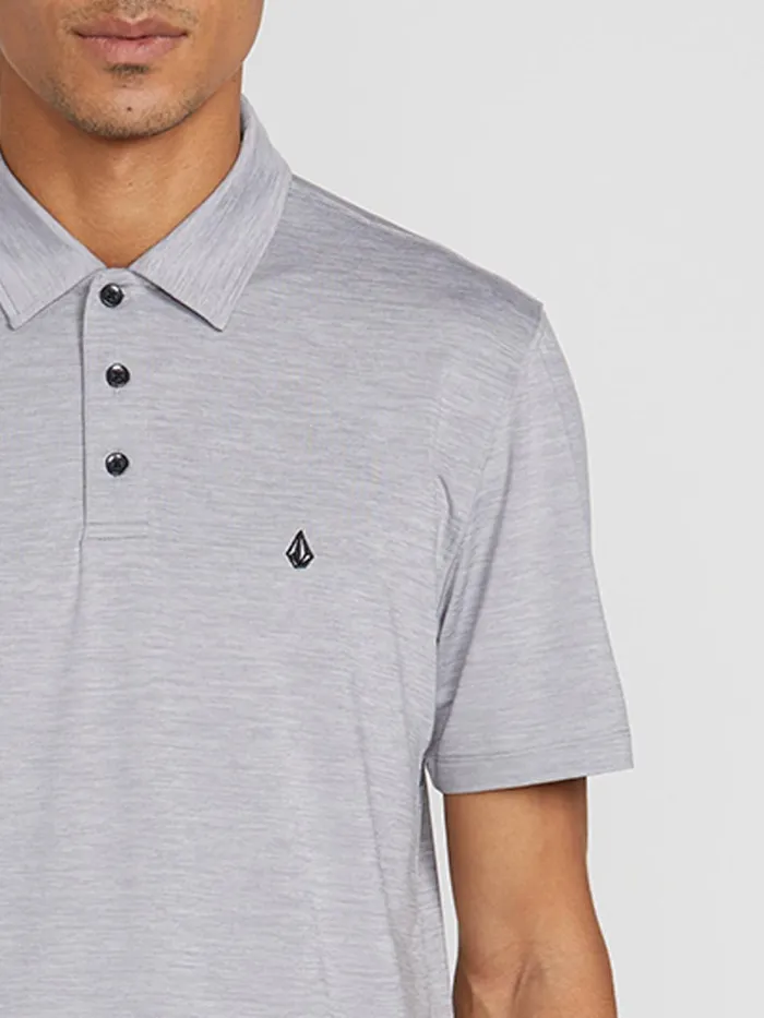 Mens Shirts and Flannels Volcom Wowzer Hazard Performance Polo 8211 Heather Grey