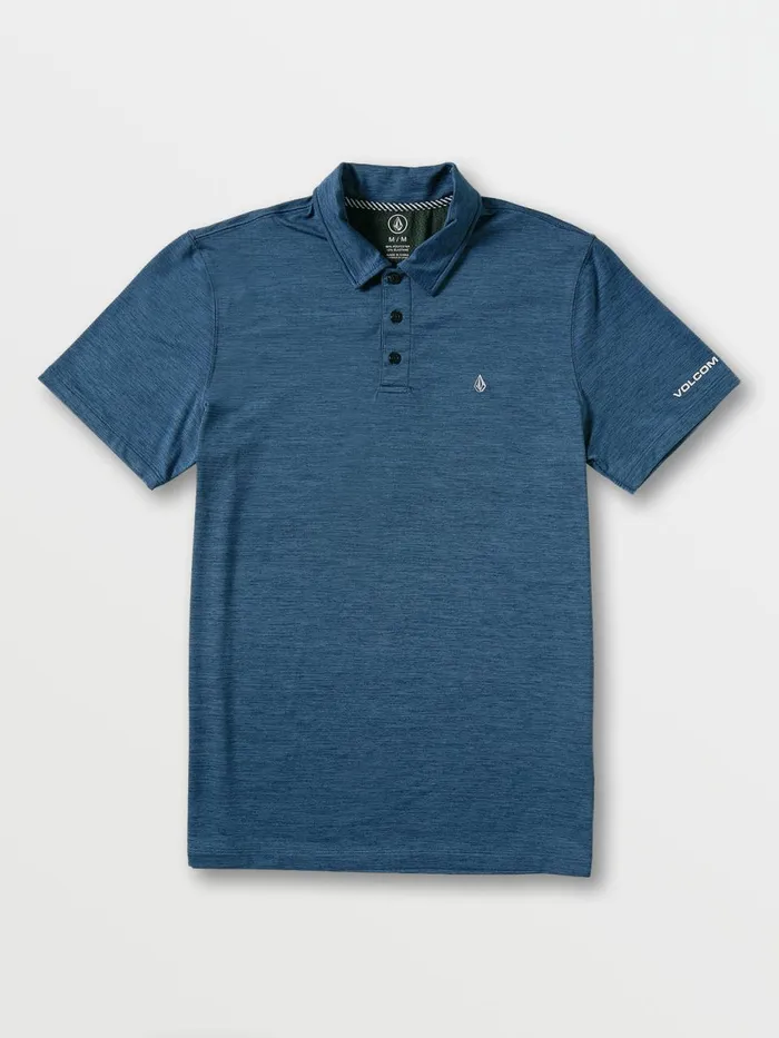 Mens Shirts and Flannels Volcom Wowzer Hazard Performance Polo 8211 Rinse