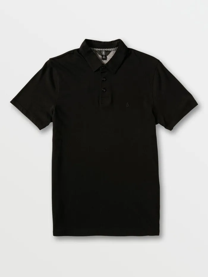 Mens Shirts and Flannels Volcom Wowzer Polo 8211 Black