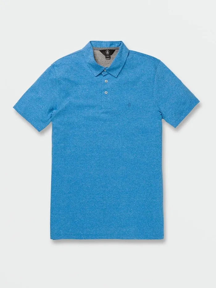 Mens Shirts and Flannels Volcom Wowzer Polo 8211 Maliblue