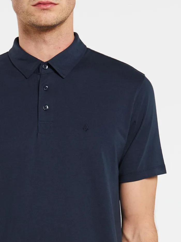 Mens Shirts and Flannels Volcom Wowzer Polo 8211 Navy
