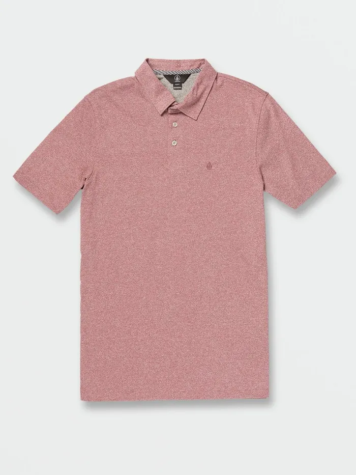 Mens Shirts and Flannels Volcom Wowzer Polo 8211 Rose Brown