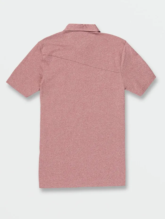 Mens Shirts and Flannels Volcom Wowzer Polo 8211 Rose Brown