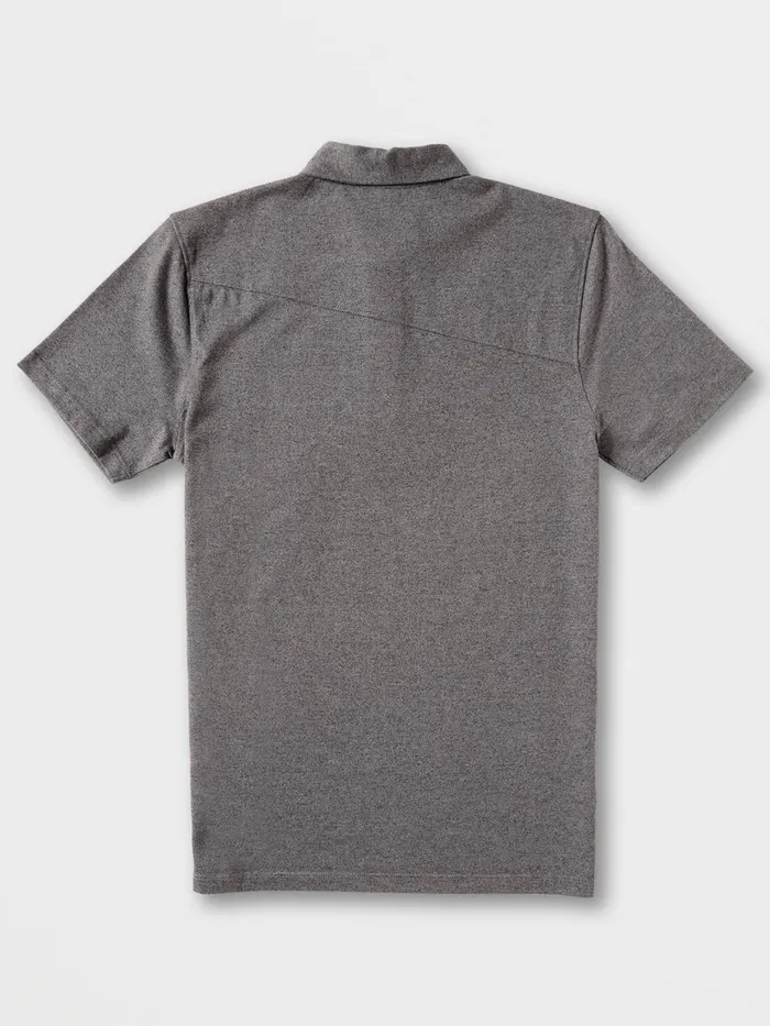 Mens Shirts and Flannels Volcom Wowzer Polo 8211 Stealth