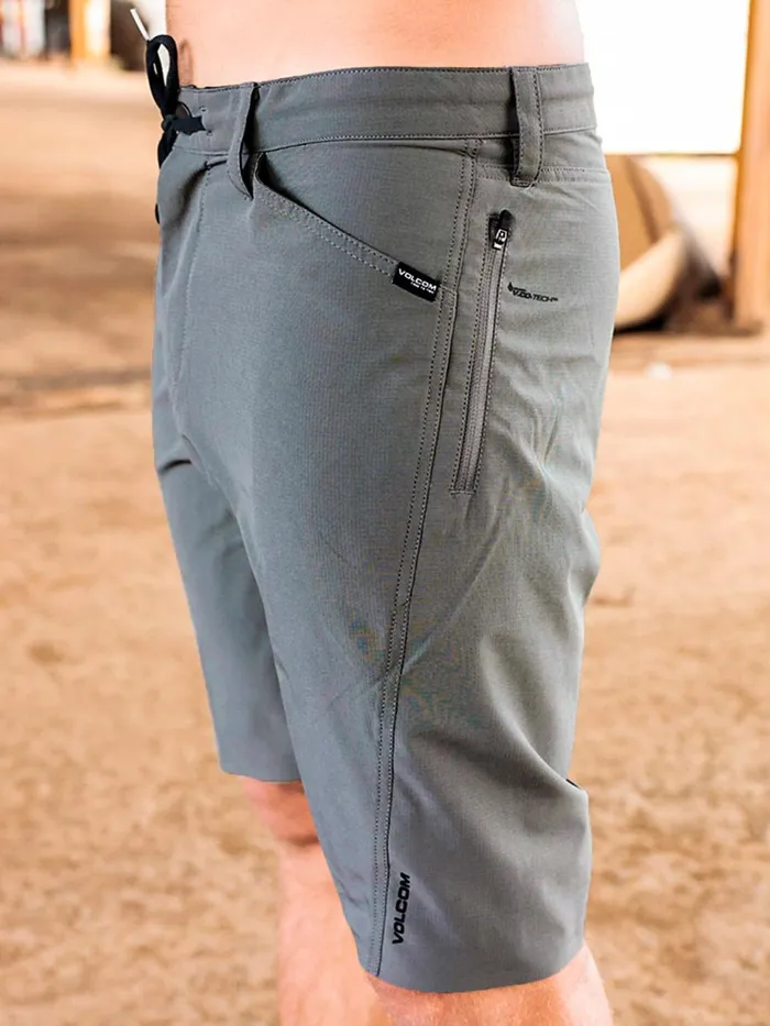 Mens Shorts Volcom 91 Trails Hybrid Shorts 8211 Pewter