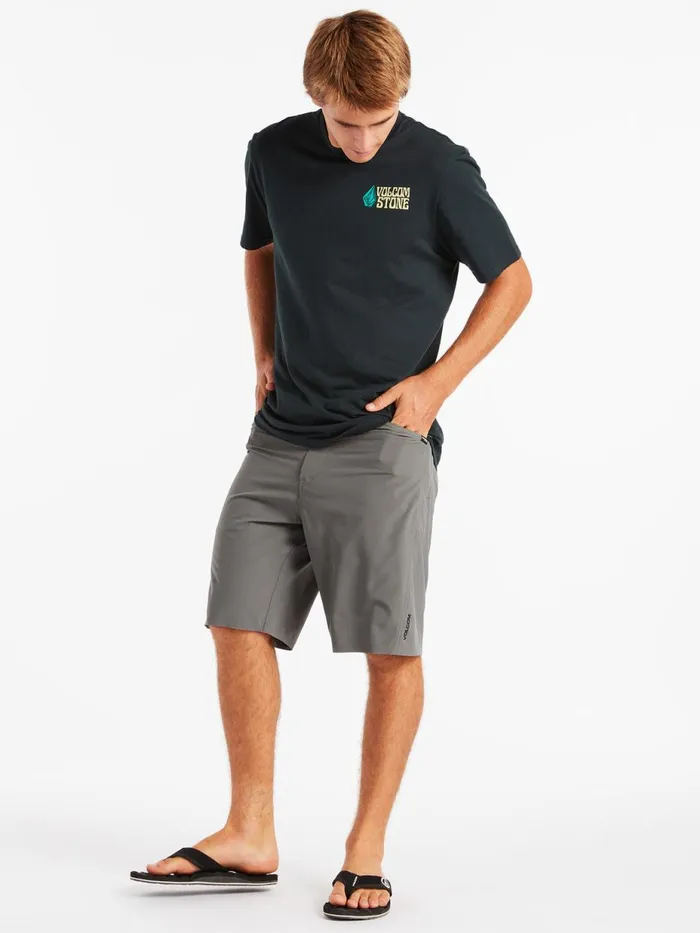 Mens Shorts Volcom 91 Trails Hybrid Shorts 8211 Pewter