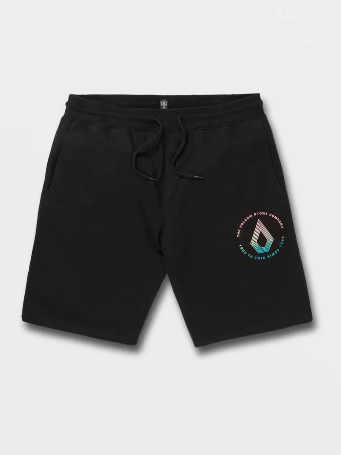 Mens Shorts Volcom Booker Fleece Shorts 8211 Black