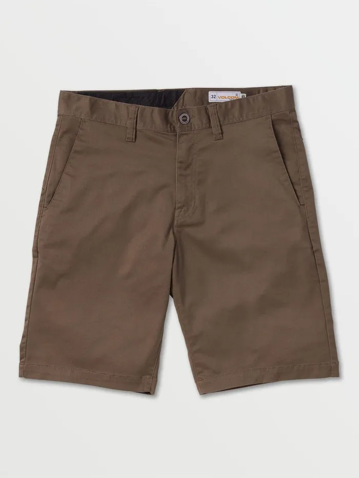 Mens Shorts Volcom Frickin Chino Shorts 8211 Mushroom