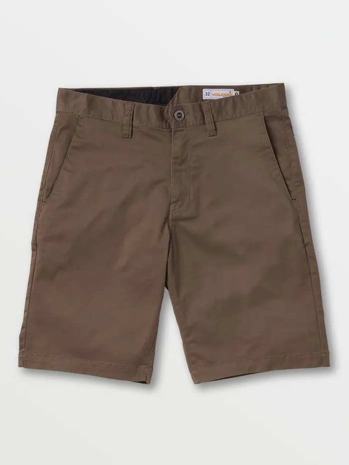 Mens Shorts Volcom Frickin Chino Shorts 8211 Mushroom