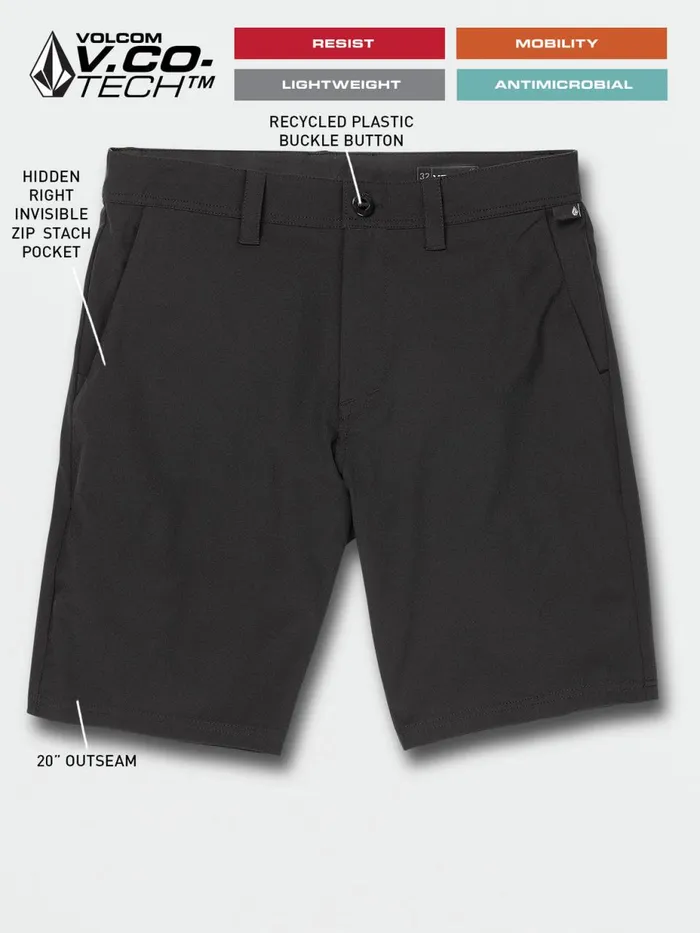 Mens Shorts Volcom Frickin Cross Shred Shorts 8211 Black