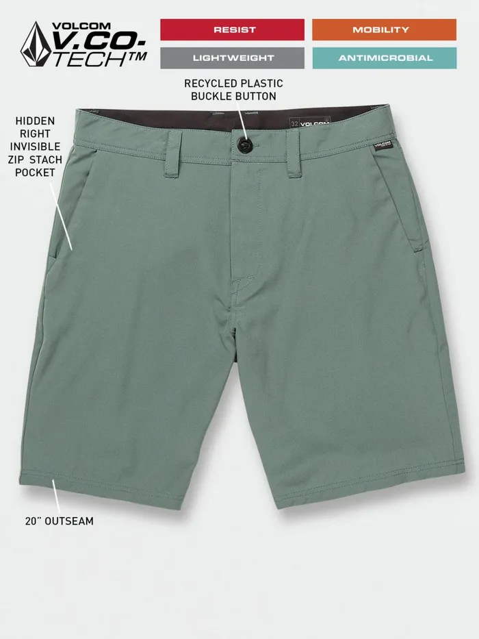 Mens Shorts Volcom Frickin Cross Shred Shorts 8211 Dark Forest