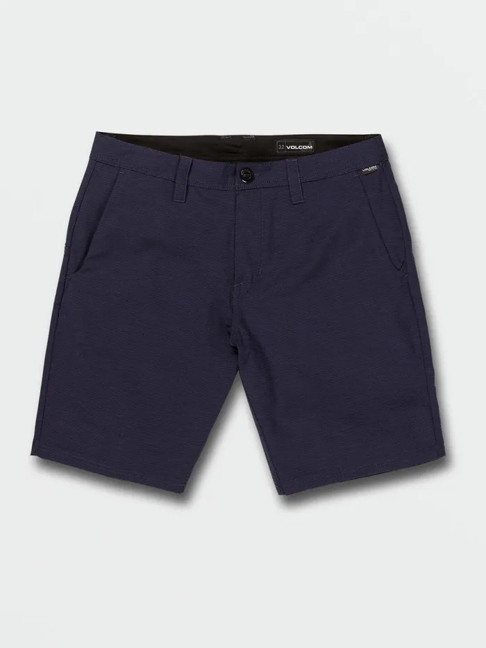 Mens Shorts Volcom Frickin Cross Shred Slub Shorts 8211 Lotus Blue