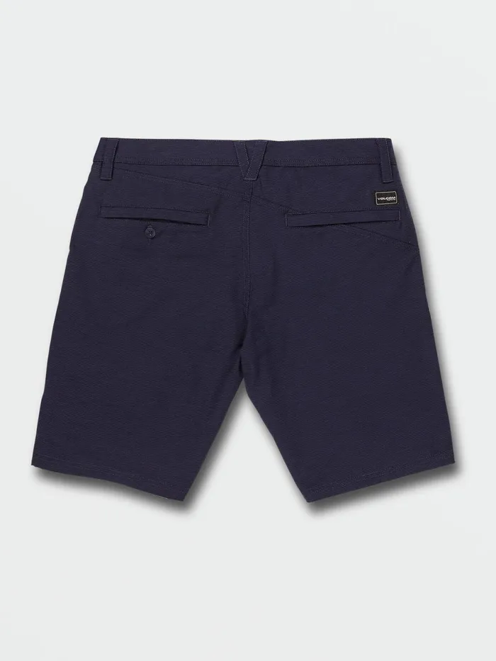 Mens Shorts Volcom Frickin Cross Shred Slub Shorts 8211 Lotus Blue