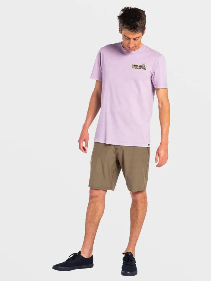 Mens Shorts Volcom Frickin Cross Shred Slub Shorts 8211 Tarmac Brown