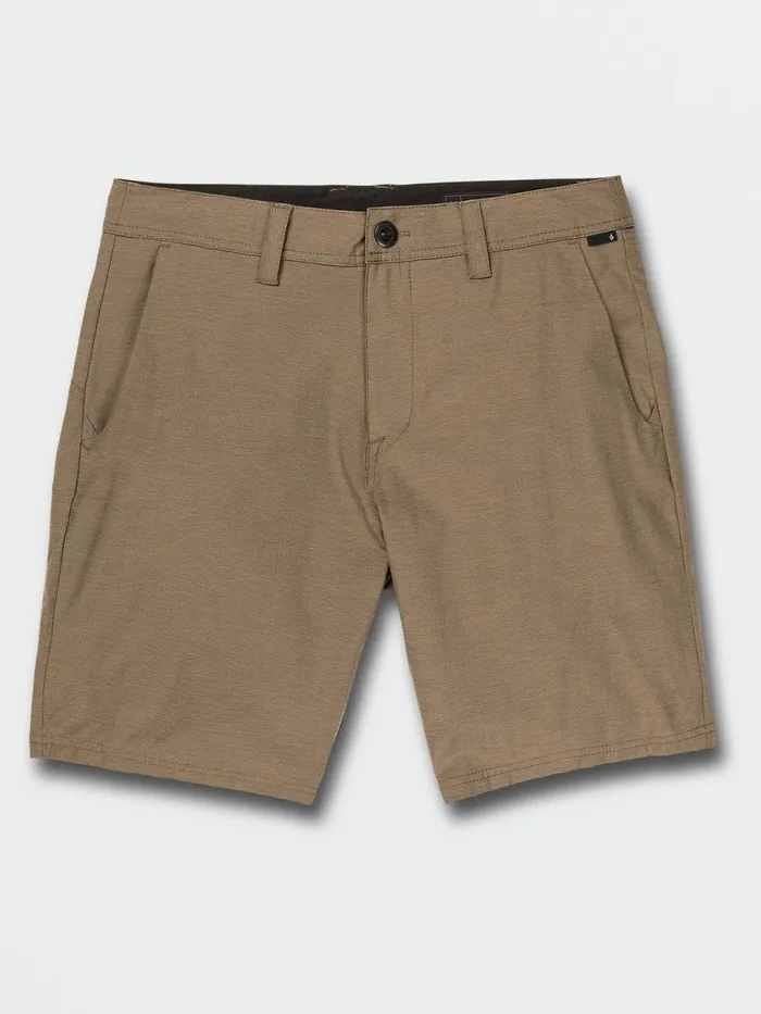 Mens Shorts Volcom Frickin Cross Shred Slub Shorts 8211 Tarmac Brown
