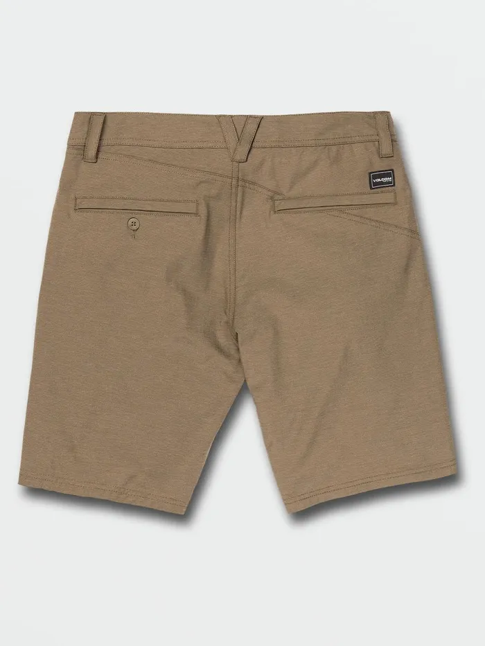 Mens Shorts Volcom Frickin Cross Shred Slub Shorts 8211 Tarmac Brown