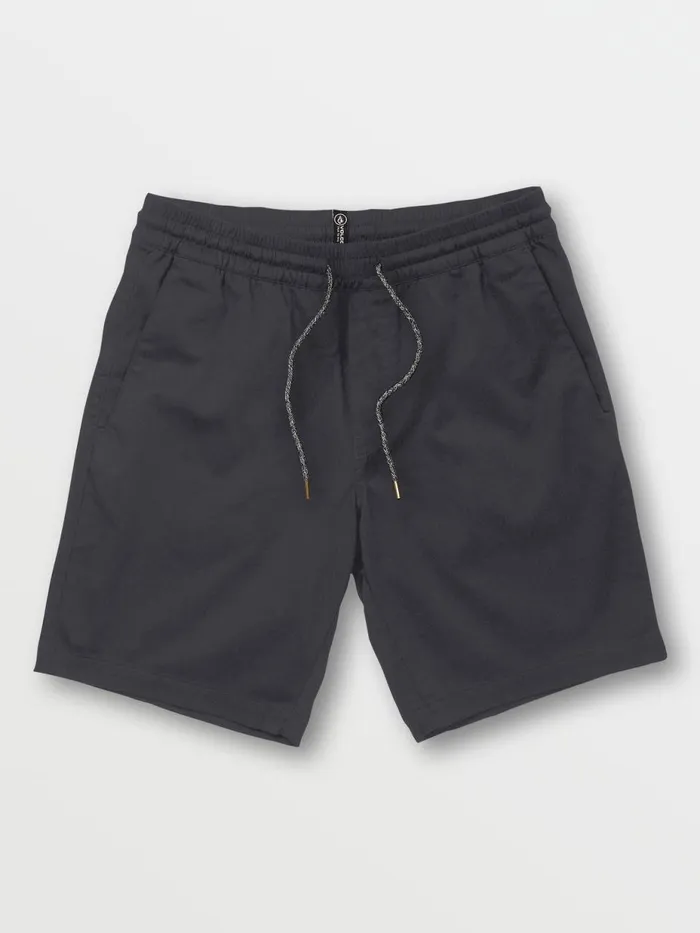 Mens Shorts Volcom Frickin Elastic Waist Shorts 8211 Charcoal