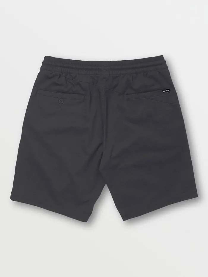 Mens Shorts Volcom Frickin Elastic Waist Shorts 8211 Charcoal