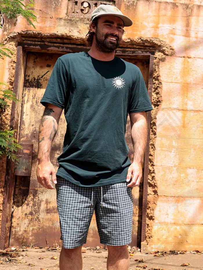 Mens Shorts Volcom Frickin Mix Elastic Waist Shorts 8211 Plaid