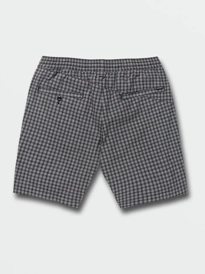 Mens Shorts Volcom Frickin Mix Elastic Waist Shorts 8211 Plaid